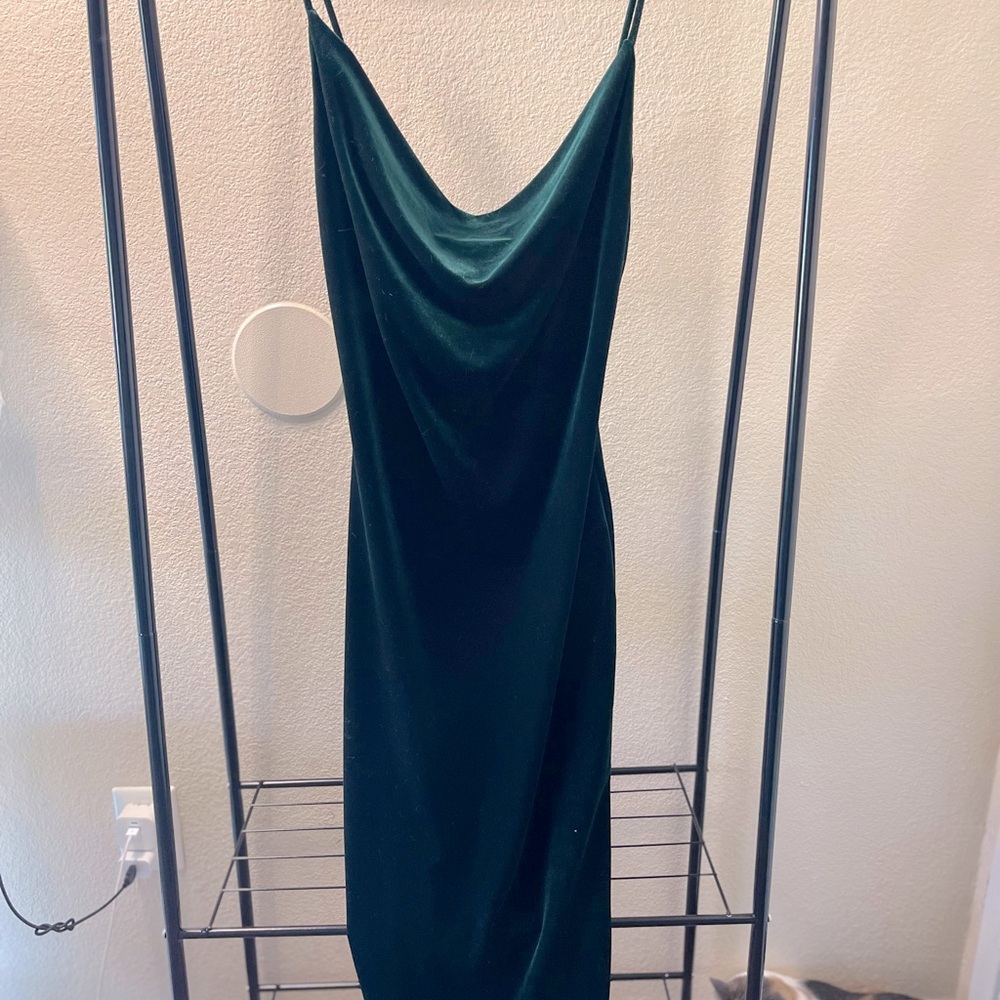 Velvet green dress only worn once